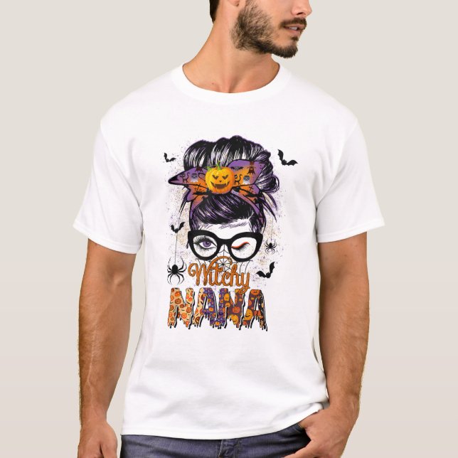T-shirt Chignon Décoiffé de Nana Sorcière (Devant)