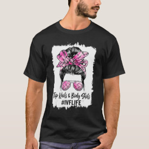 T-shirt Chignon Décoiffé Vie de FIV Maman FIV Jour de Tran