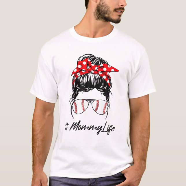 T-shirt Chignon Décoiffé Vie de Maman (Devant)