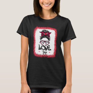 T-shirt Chignon Méssé Un Aimé Gigi Mère Maman Femmes Valen