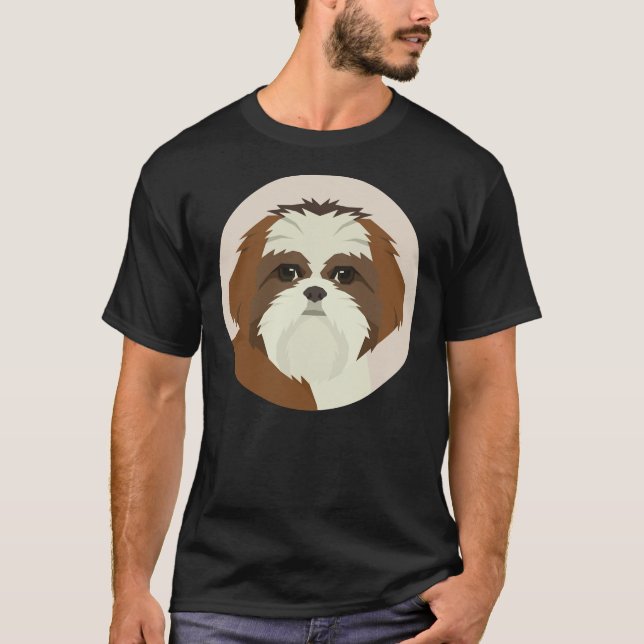 T-shirt Chih Tzu Dog Face (Devant)