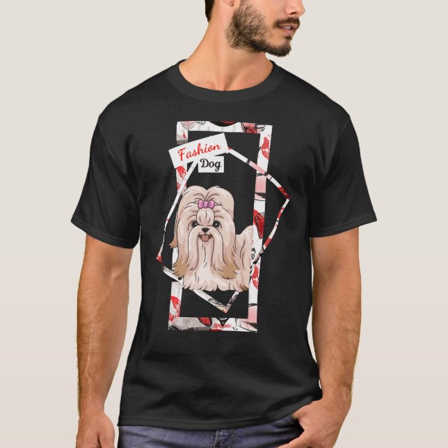 T-shirt Chih Tzu Fashion Chiens (Devant)