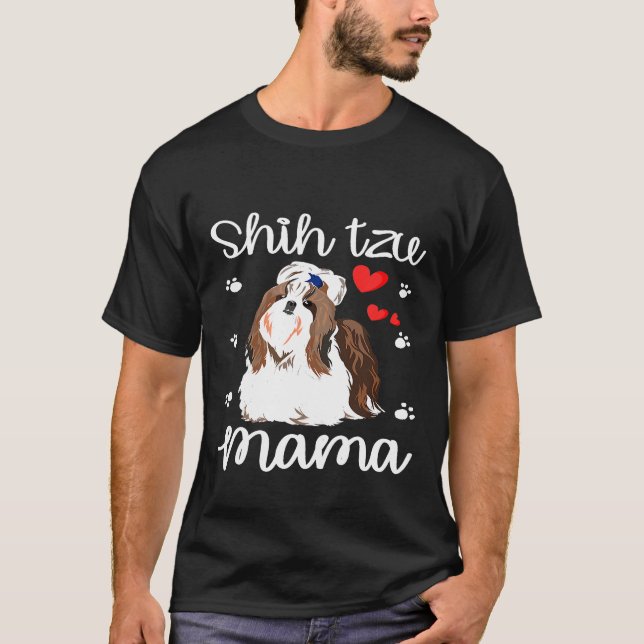 T-shirt Chih Tzu Maman Chien (Devant)