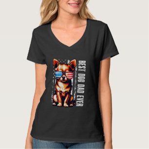 T-shirt Chihuahua Amateurs Meilleur Chien Papa Jamais Drap