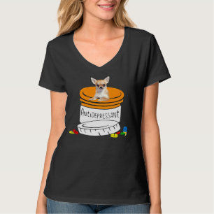 T-shirt Chihuahua Antidépresseur Cute Chihuahua Pour Maman