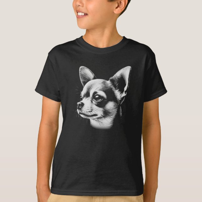 T-shirt Chihuahua Art (Devant)