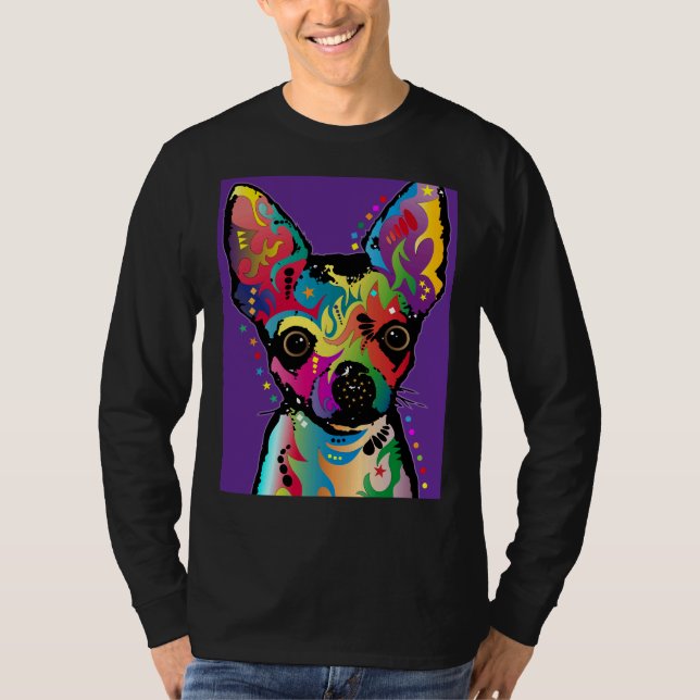 T-shirt Chihuahua Art (Devant)