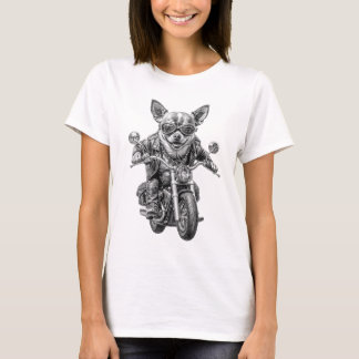 T-shirt Chihuahua Biker