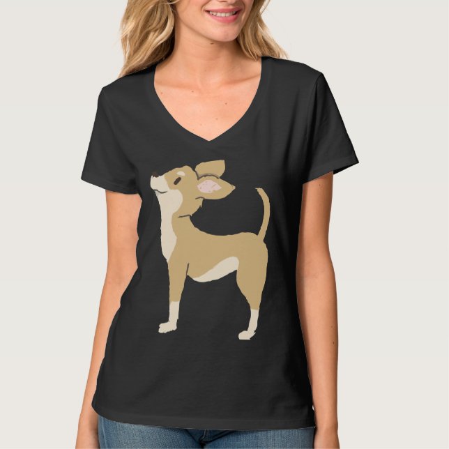 T-shirt Chihuahua Brown (Devant)