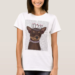 T-shirt Chihuahua Brown Et Tiara