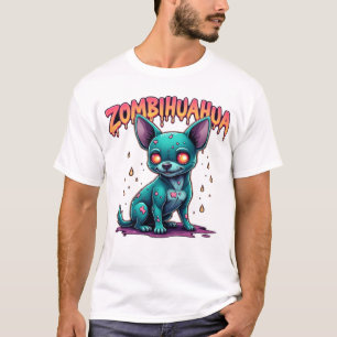 T-shirt Chihuahua Chi Chichi Chiwawa Chien Zombie Hallowee