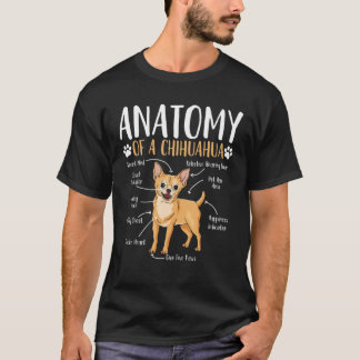 T-shirt Chihuahua Chien anatomie