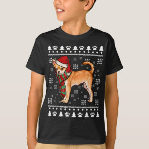 T-shirt Chihuahua Chien Brown Noël Noël