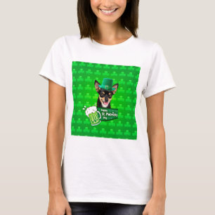 T-shirt Chihuahua Chien Chiot Chiot St. Patrick's Day Clov