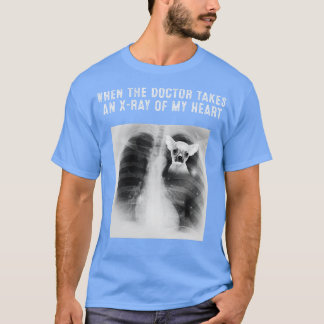 T-shirt CHIHUAHUA Chien Docteur Prend Une XRay De Mon Coeu