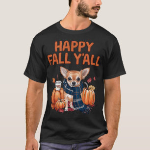 T-shirt Chihuahua Chien épice de citrouille Bonne Chute à