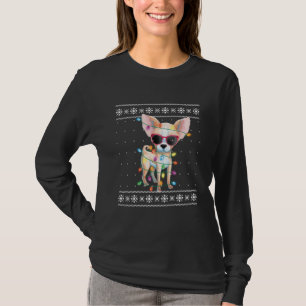 T-shirt Chihuahua Chien Maman Femmes Chandail moche de Noë