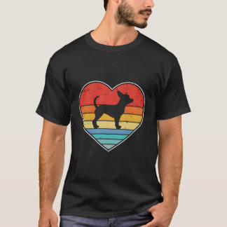 T-shirt Chihuahua Chien Maman Papa Retro Vintage Chihuahua