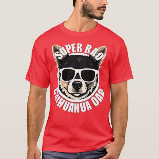 T-shirt Chihuahua Chien Papa Drôle Mens Fête des pères