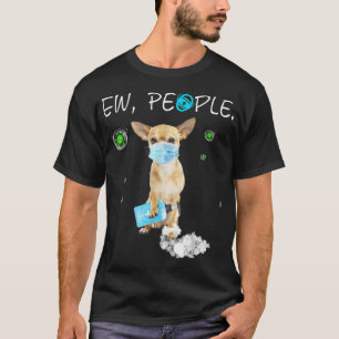 T-shirt Chihuahua Chien Portant Un Masque Visage Gif