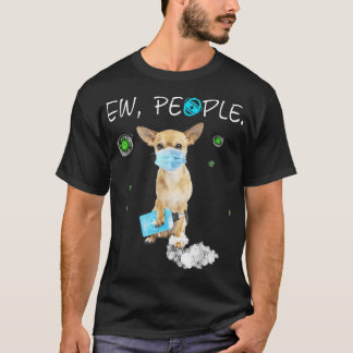 T-shirt Chihuahua Chien Portant Un Masque Visage Gif