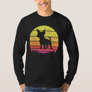 T-shirt Chihuahua Chien Retro Vintage race Silhouette