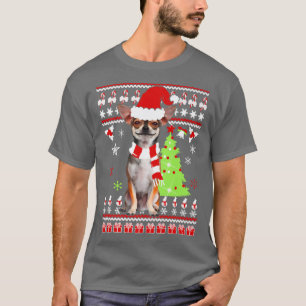 T-shirt Chihuahua Chien Santa Hat Drôle Vilain Sueur de No