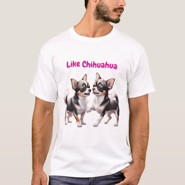 T-shirt Chihuahua chiots drôles (Devant)