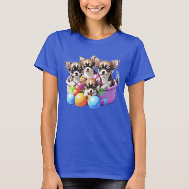 T-shirt Chihuahua chiots drôles (Devant)
