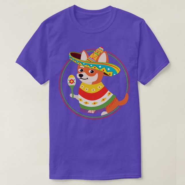 T-shirt Chihuahua Cinco De Mayo (Design devant)