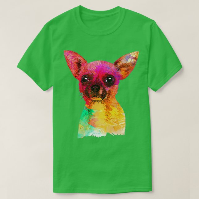 T-shirt Chihuahua coloré (Design devant)