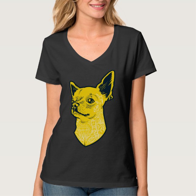 T-shirt Chihuahua Crazy (Devant)