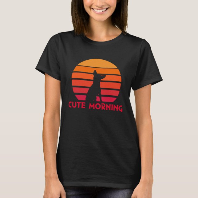 T-shirt Chihuahua  Cute Morning  Sunrise  Sunset  Dog (Devant)