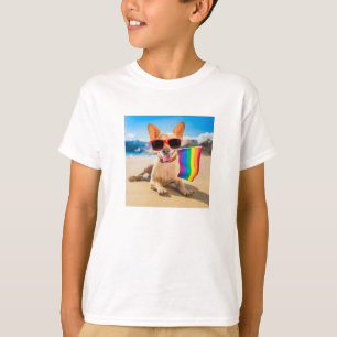 T-shirt Chihuahua Dog à la plage