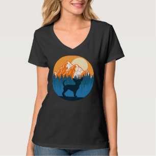T-shirt Chihuahua Dog Silhouette Sunset Mountain Forest Ch