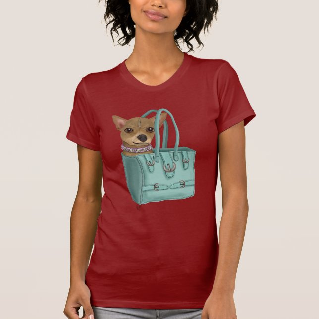 T-shirt Chihuahua En Sac (Devant)