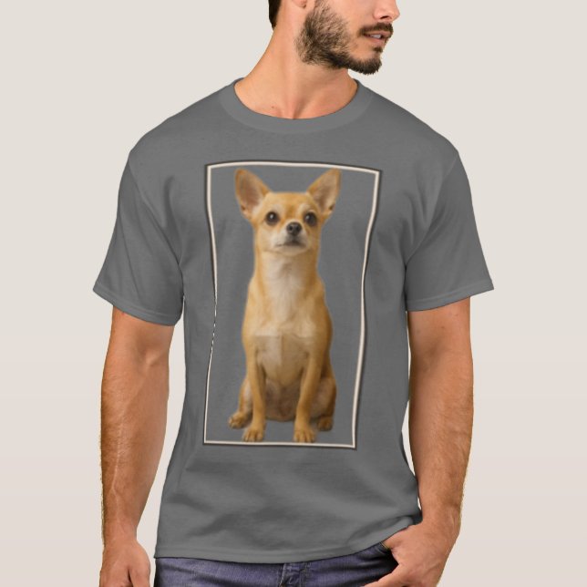 T-shirt Chihuahua encadré drôle (Devant)