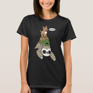 T-shirt Chihuahua équitation Sloth Tortoise Dog