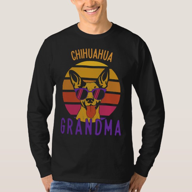 T-shirt Chihuahua Grandma (Devant)