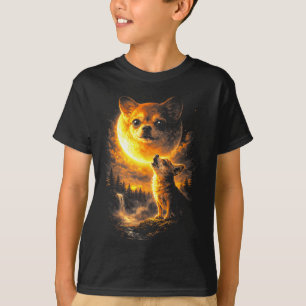 T-shirt Chihuahua hurle à la lune drôle de chien vintage 9