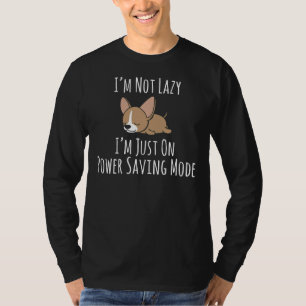 T-shirt Chihuahua Lazy Je ne suis pas un pyjama lazy