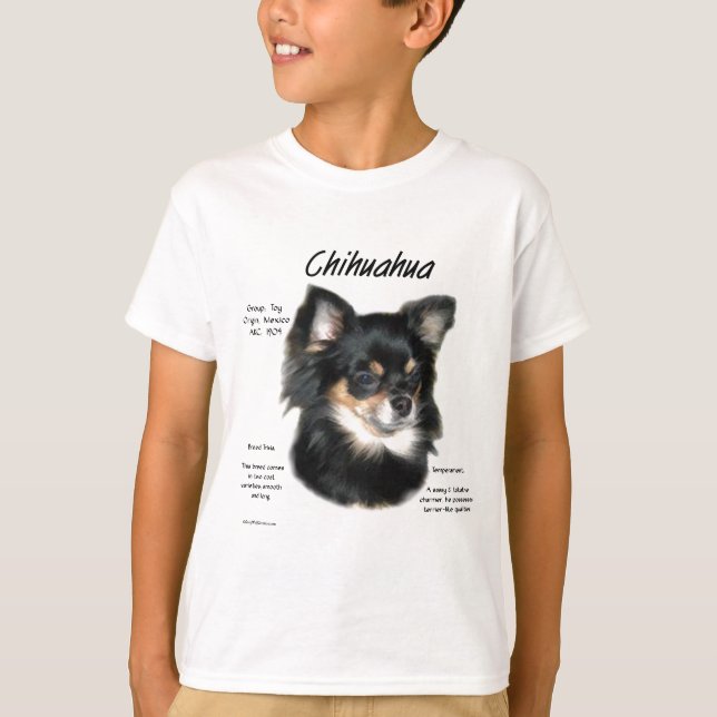 T-shirt Chihuahua (longue) Conception historique (Devant)
