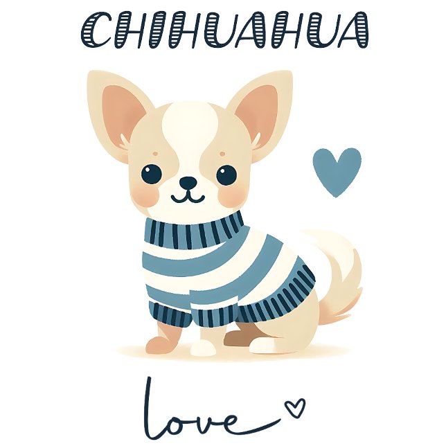 T-shirt Chihuahua Love (Créateur téléchargé)