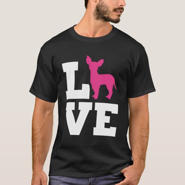 T-shirt Chihuahua Love (Devant)