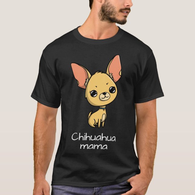 T-shirt Chihuahua Mama (Devant)