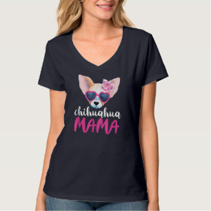 T-shirt Chihuahua Mama Pour Femmes Cadeau Chihuahua Maman