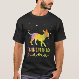 T-shirt Chihuahua Maman colorée Chihuahua Cadeaux Chiffre