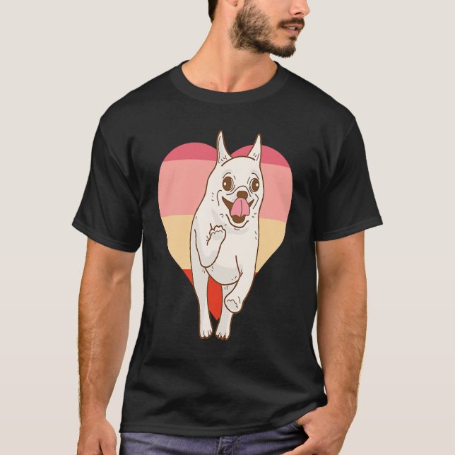 T-shirt Chihuahua Mignon Vintage         (Devant)