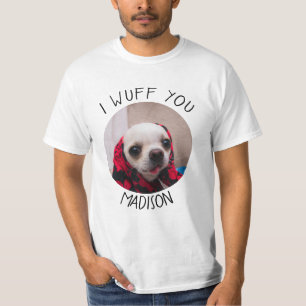 T-shirt Chihuahua mignon wuff vous aimez Valentines Person