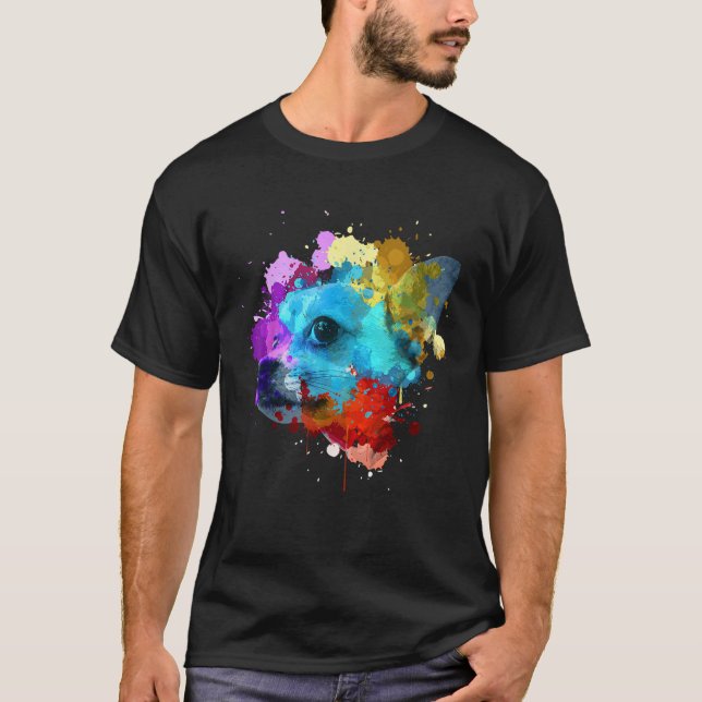 T-shirt Chihuahua mignonne pour hommes femmes Aquarelle vi (Devant)